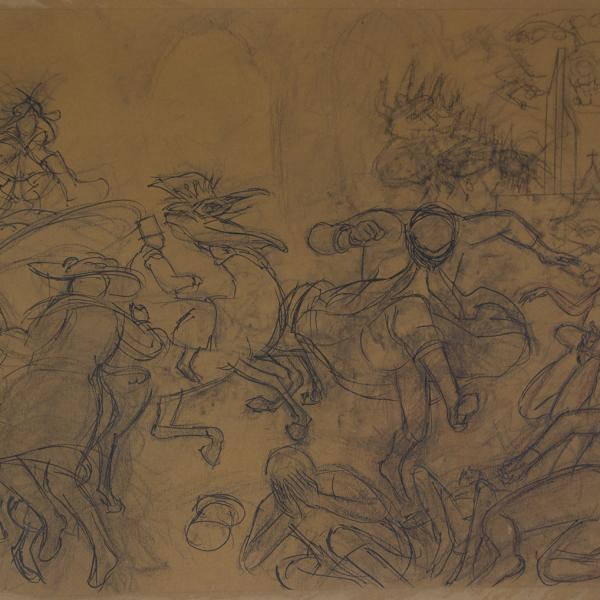 Boceto de Caballero de oro 